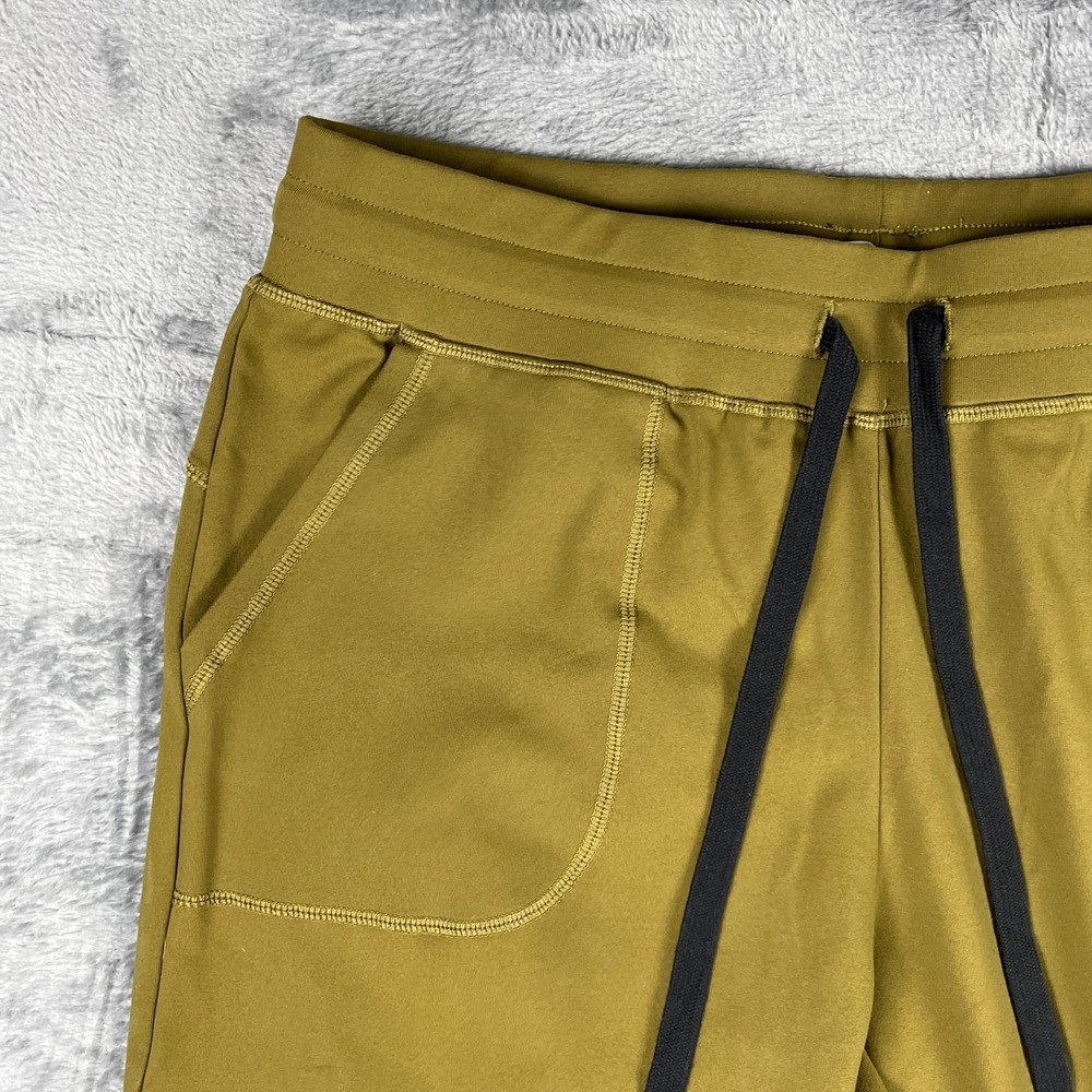 Zyia Active Unwind Jogger Pants Womens Medium Olive Green Mid Rise Drawstring - Picture 2 of 14